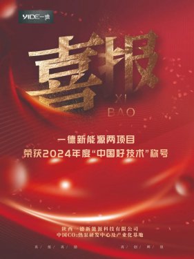 喜報(bào)！一德新能源兩項(xiàng)目榮獲2024年度“中